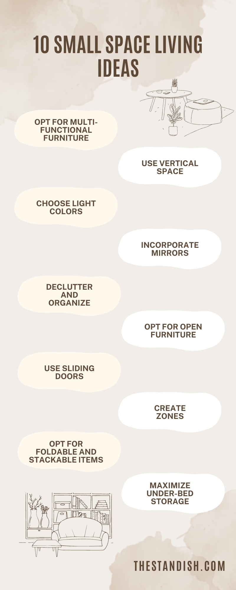 10 Small Space Living Ideas To Maximize Your Room's Potential