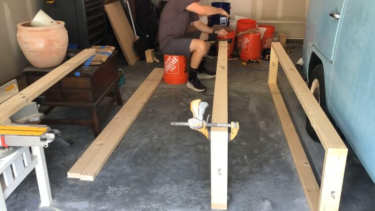 Building the Frame for Kitchen Banquette