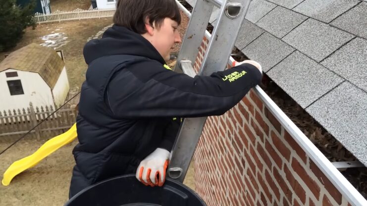 Cleaning Gutters and Downspouts