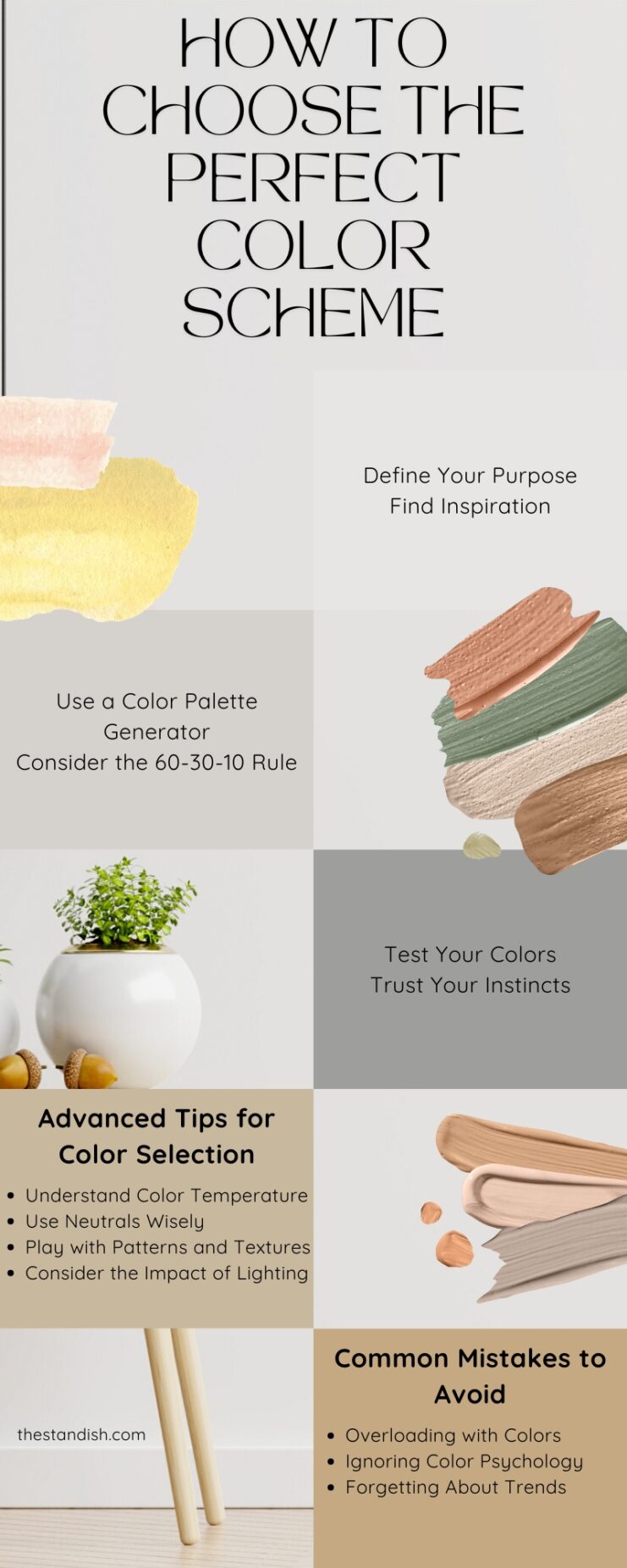How To Choose the Perfect Color Scheme Infographic