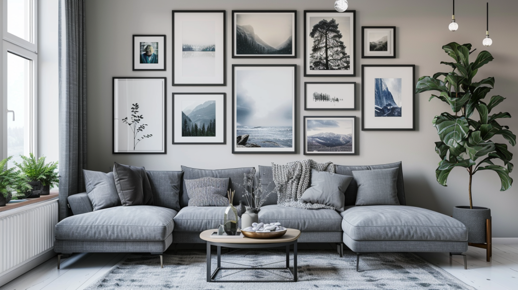 Creating a Gallery Wall in A Living Room